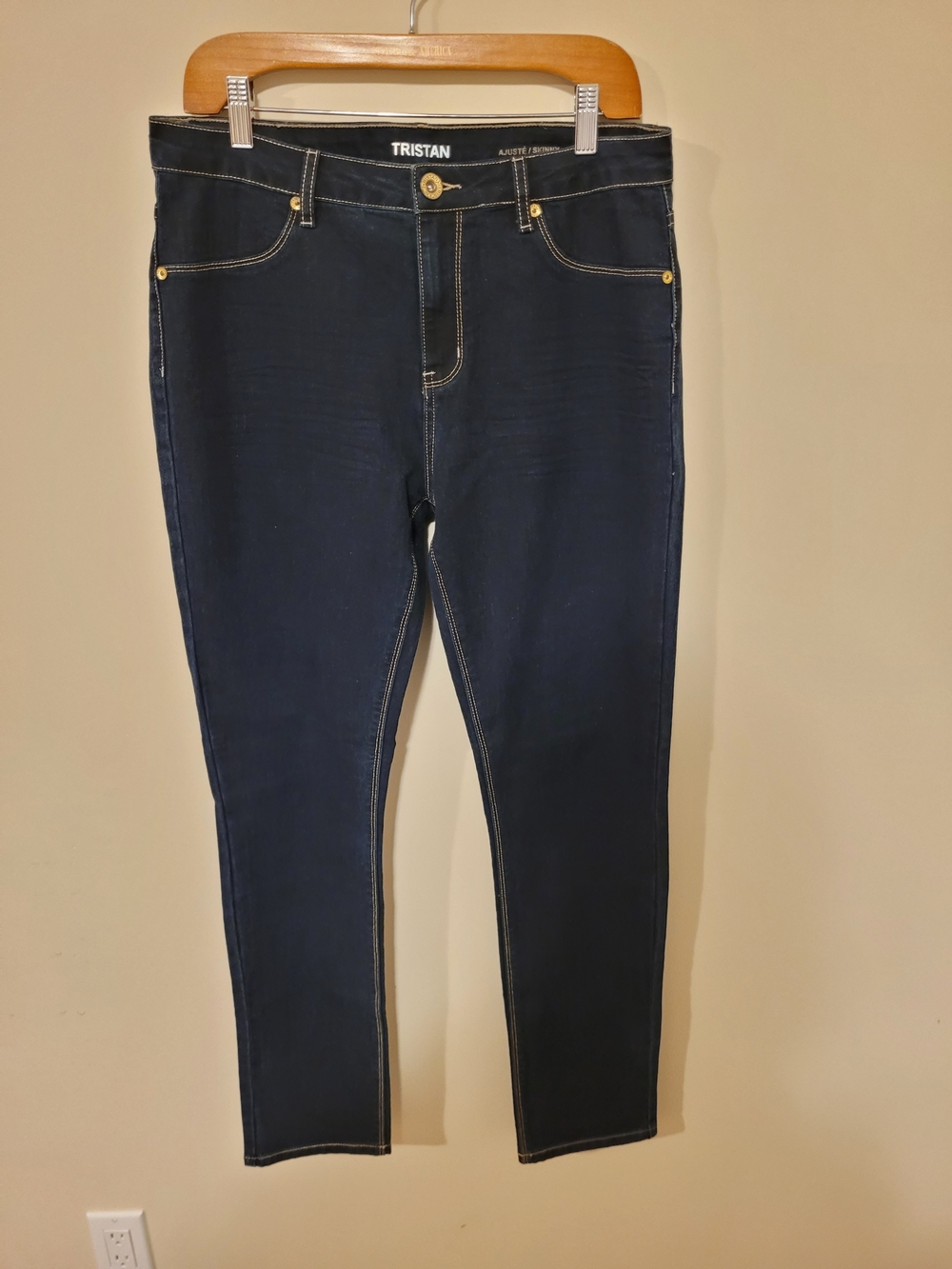 Women's Tristan Dark Navy Blue Skinny Jeggings Size 31